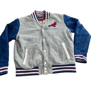 STAPLE Men Blue Gray Varsity Jacket-Size Large